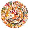 50 Sheets of Hand-Painted Autumn Fox Stickers: Cute Animal Decorations for Planners & Fridges