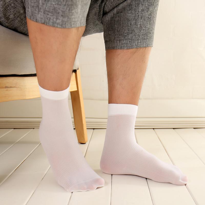 10 Pairs of Men's Summer Ultra-thin Socks Breathable Comfortable and Soft Stockings