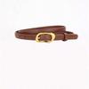 Simple Solid Color Pin Buckle Belt Versatile Temperament Slim Belt Women's Dress Belt