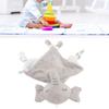 Ongwan Baby Bath Towel, Baby Pacifier Towel, Plush Cartoon Doll, Infant Burp Cloth Handkerchief, for Babies 3 Months and Up (Elephant)