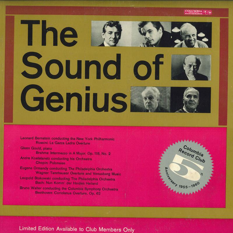 

LP Record VARIOUS Sound Of Genius GB6 COLUMBIA MASTE Japan Classical Used