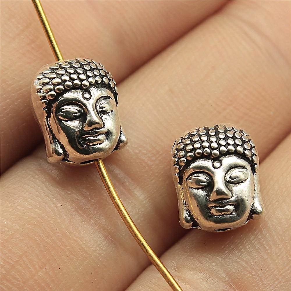 10pcs Charms Buddha Antique Silver Color Buddha Statue Pendant Charms Buddhism Buddha Charms For Jewelry Making