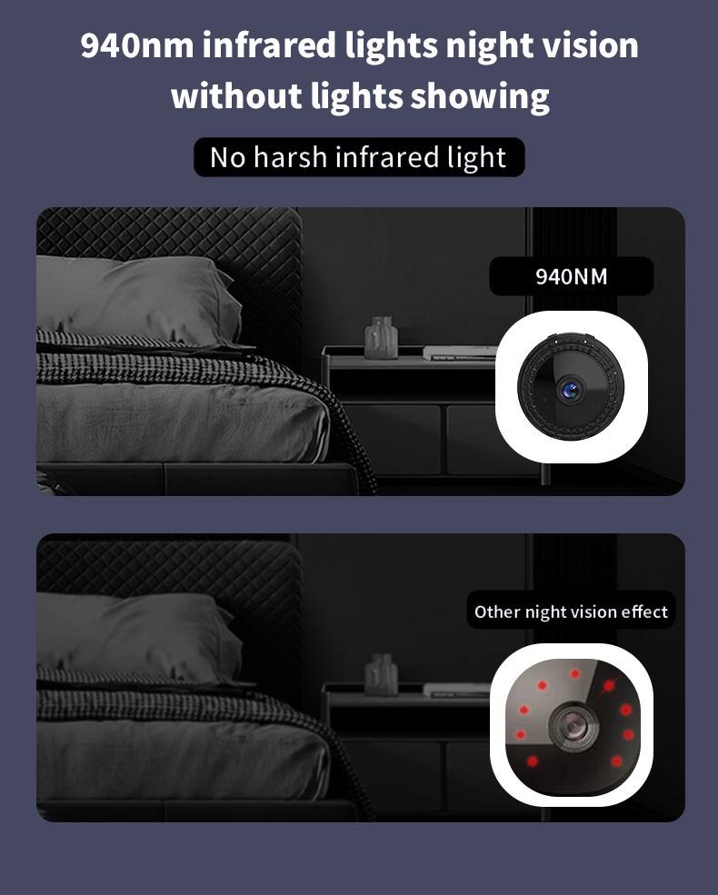 Cameră wireless A10 HD cu viziune nocturnă și monitorizare de la distanță