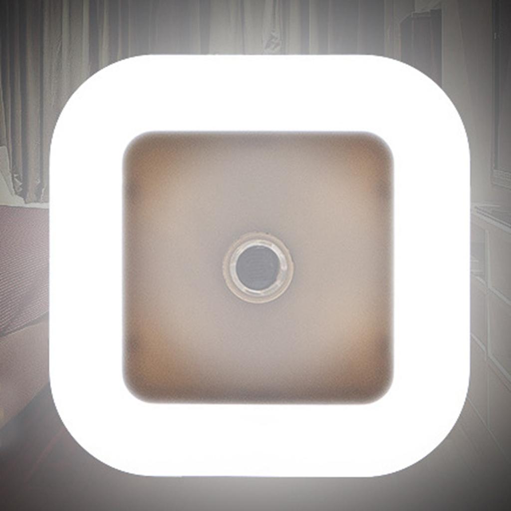 6 Stück Quadratisches Nachtlicht LED Weiche Weiße Farbe Lichtsteuerung Nachtlampe für Schlafzimmer Korridor ?
