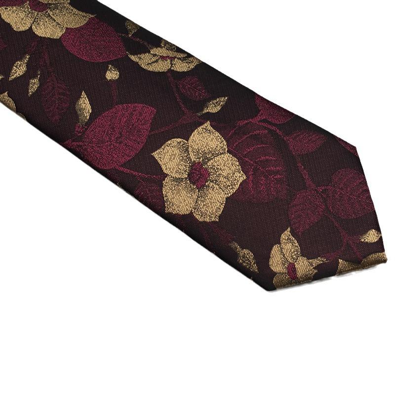 Men'S Formal Business Tie 8Cm Trend Ethnic Style Guochao Chinese Style Bow Tie Pocket Towel Set Retro Coffee