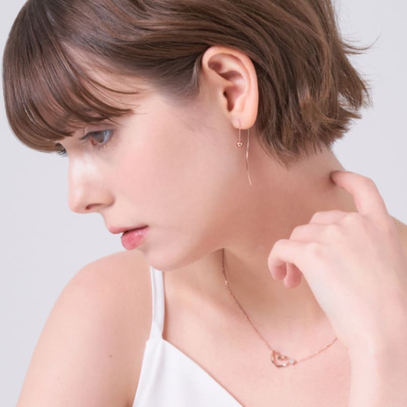 ELLE Jewelry Ball Line Drop Earrings ELGPEE576