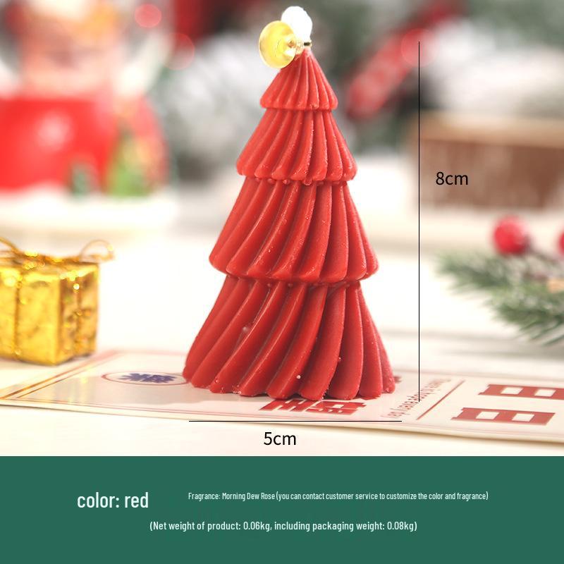 Christmas Spiral Scented Candle: Creative Home Décor & Photography Prop Souvenir