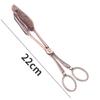 Food Tong Gold-plated Snack Cake Clip Salad Bread Pastry Clamp Baking Barbecue Tool Fruit Salad Cake Clip Kitchen Utensils New