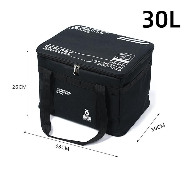 

Складная сумка для хранения на открытом воздухе, ящик для хранения принадлежностей для пикника и кемпинга, столовые приборы, кухонные принадлежности, полевая тактика, большая сумка для хранения 30L