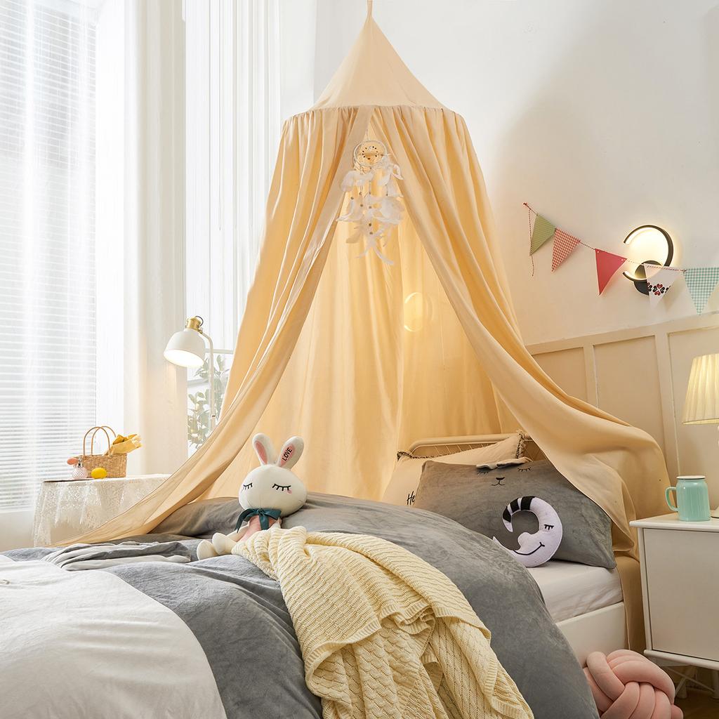 Dome Bed Curtain Children's Windscreen Crib Surround Bed Head Decoration Shading Mosquito Net Bed Tent Large Size Castle Game