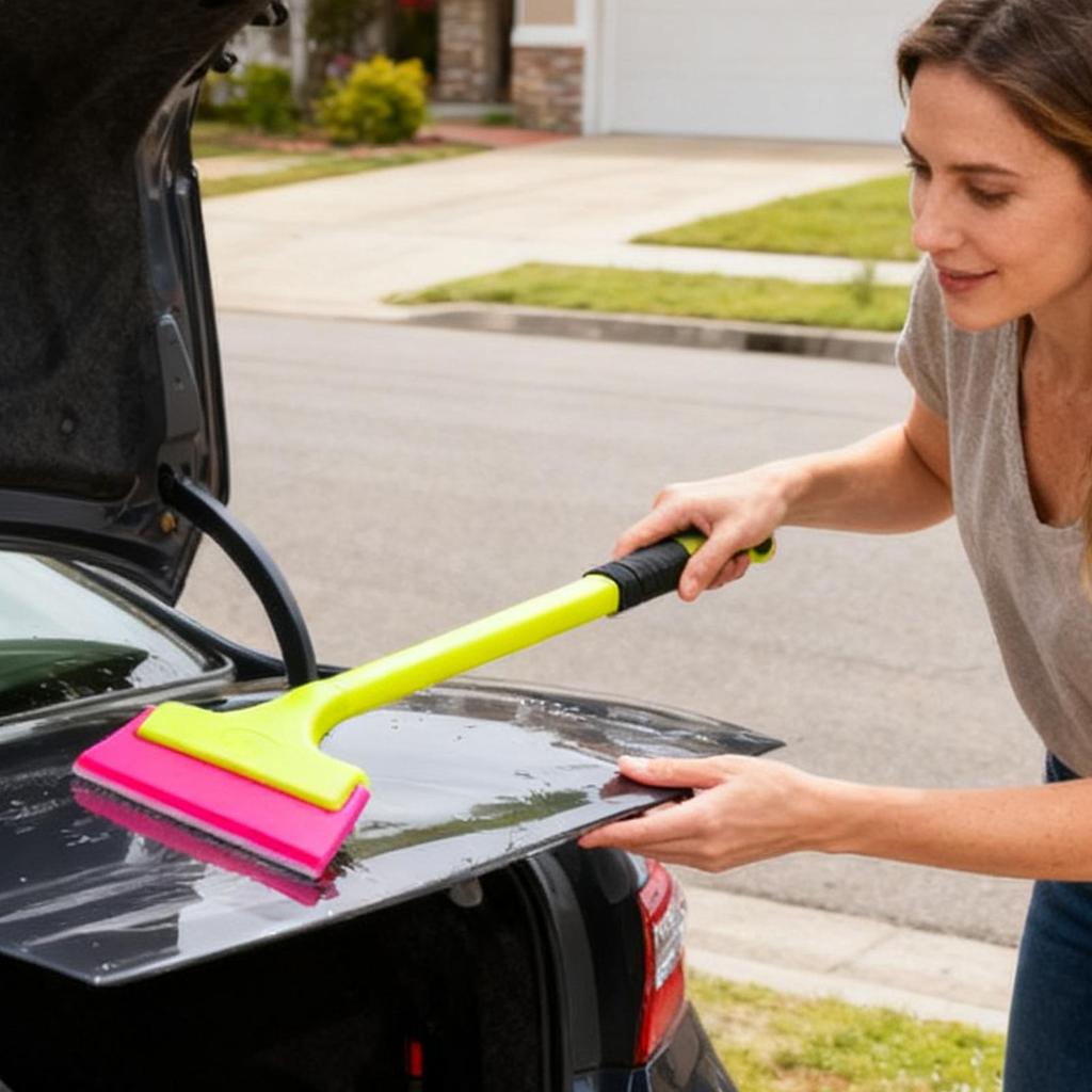 Auto Folienrakel Kratzfest Doppelkante Gadget Langer Griff Fensterfolienrakel Für Zuhause Garage Fahrzeug Innen Außen