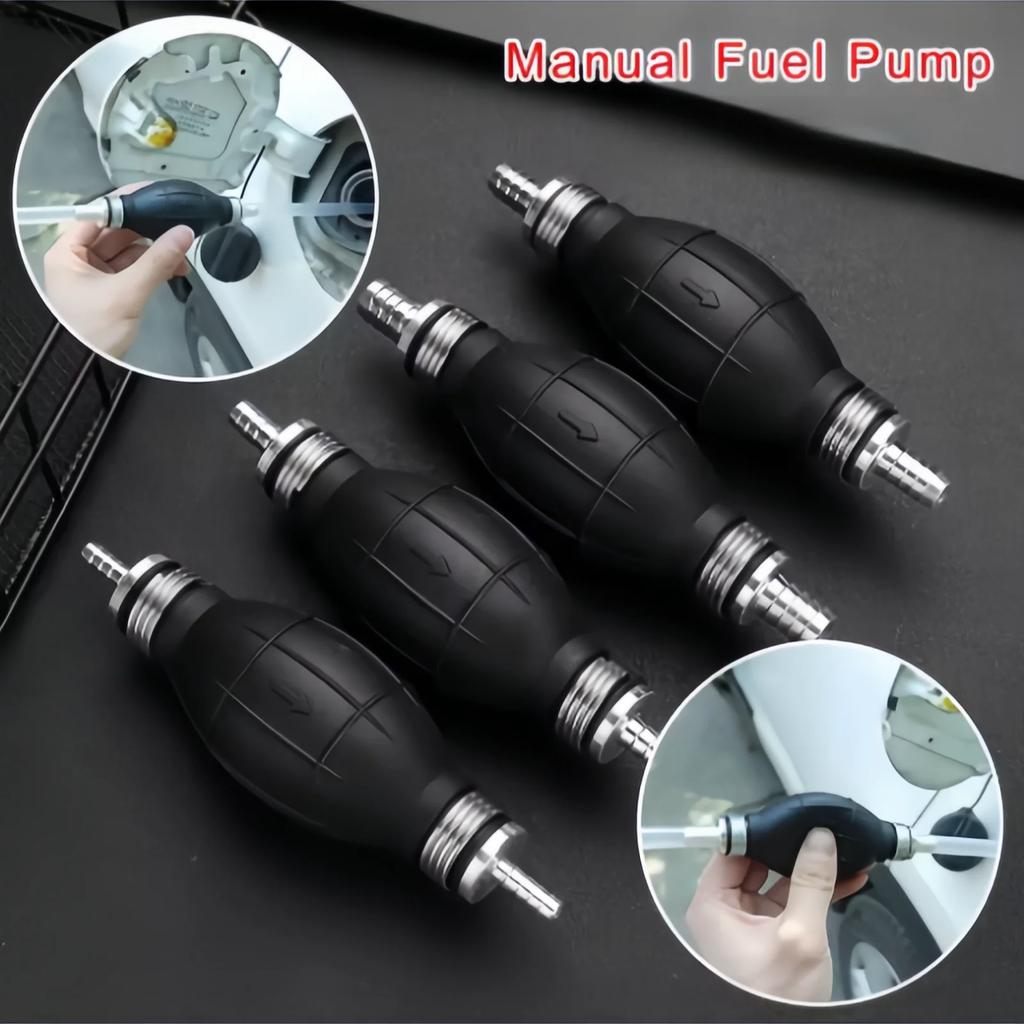 Gumová hliníková manuální palivová pumpa Ruční primer Olej Benzín Nafta Pumpa pro přenos kapalin 6mm/8mm/10mm/12mm