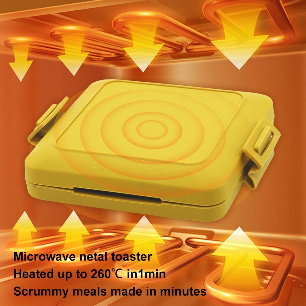 Microwave Toastie Maker Time Saving Microwavable Toast Maker Microwave Oven Breakfast Machine for Dessert Sandwiches Breakfast