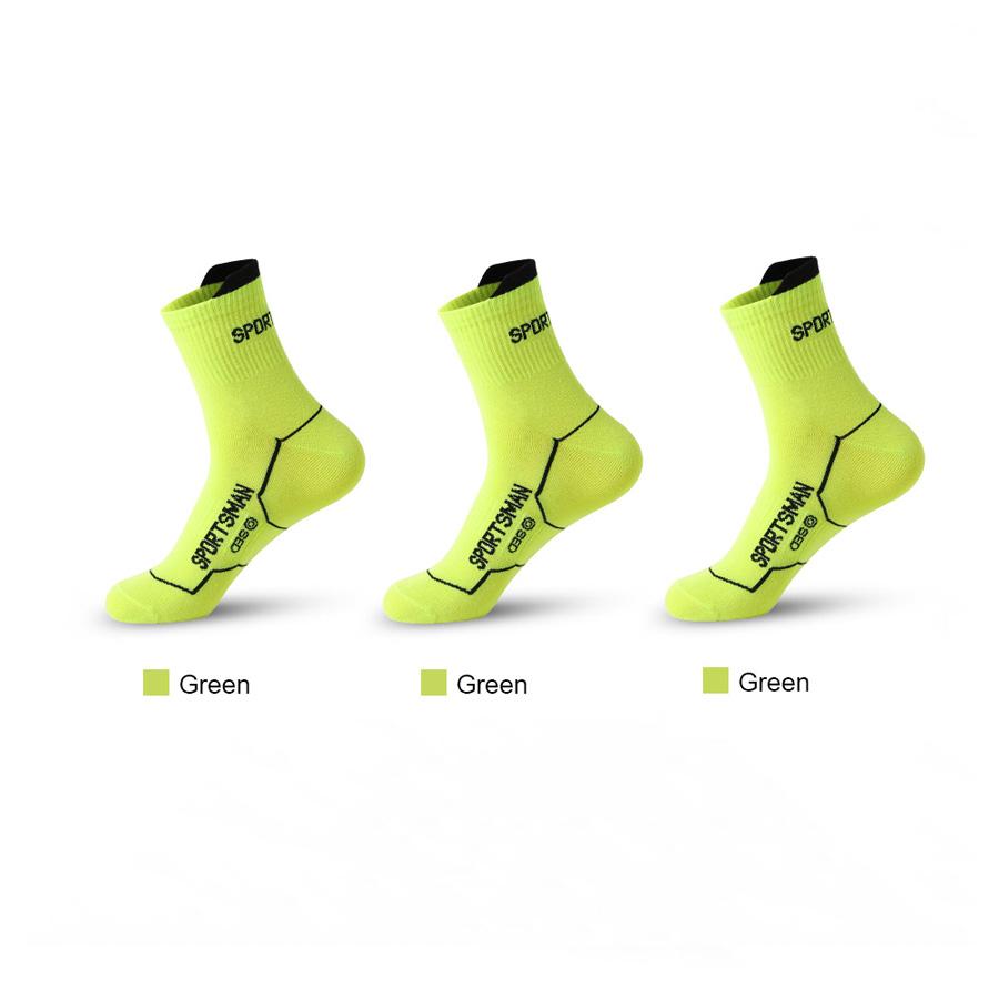 3 Ζεύγη Ανδρικές Κάλτσες Εξωτερικού Χώρου Γυμναστηρίου Υψηλής Ποιότητας Άνετες Μαλακές Με Πρόσφυση στο Έδαφος Νέο Στυλ Μεσαίο Αλφάβητο Μόδα Κάλτσες Τρεξίματος