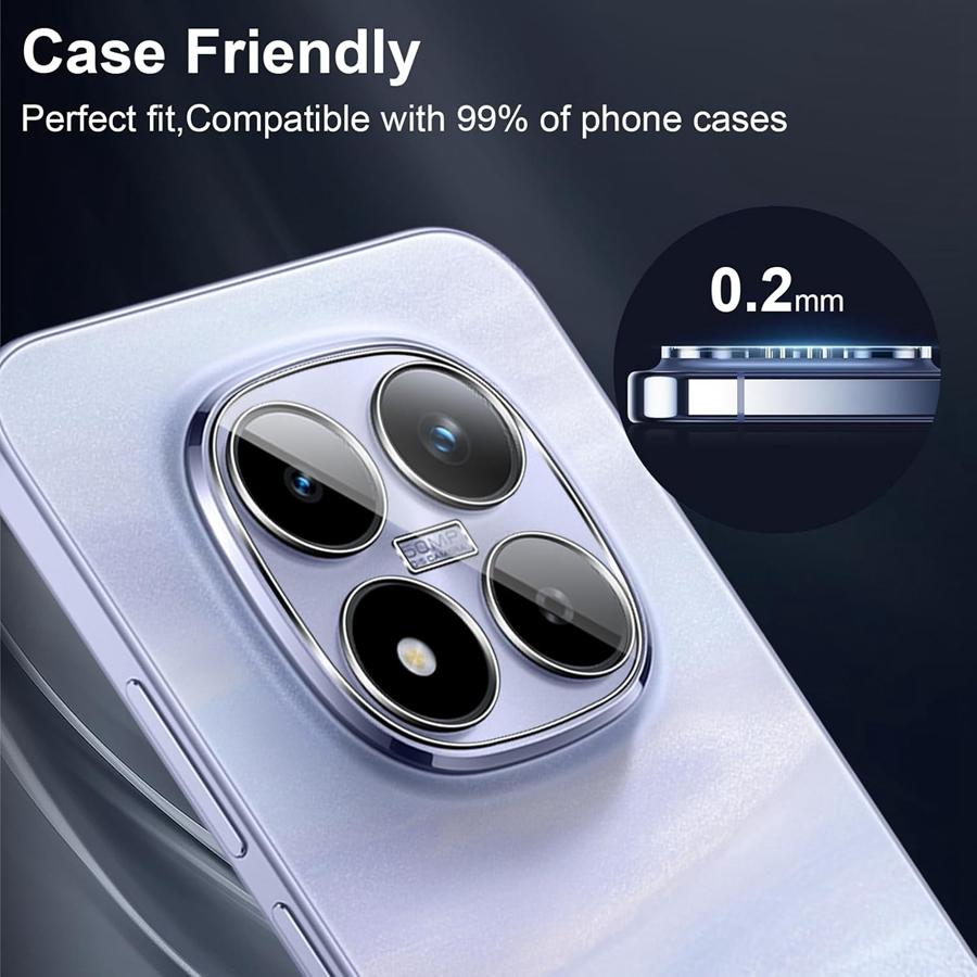 3 Pcs Tempered Glass Lens Camera Film for Redmi Note 15 4G 5G Redmi Note 15 Pro 4G 5G Note 15 Pro+ Plus 5G 9H Hardness Lens 3 Pack Redmi Note15