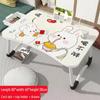 Compact Folding Laptop Table for Dormitory or Bay Window