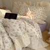 Lace Double-Layer Gauze Bedding Set