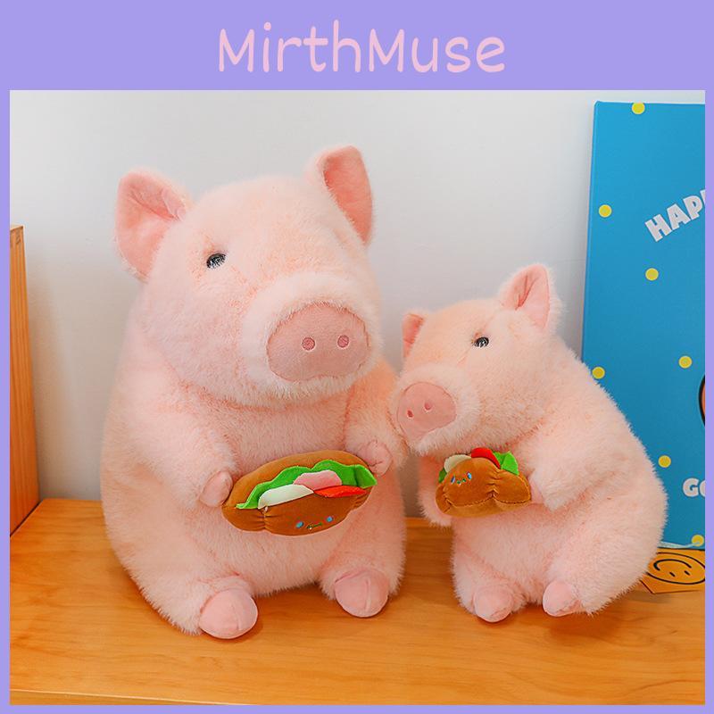 Pig Hamburger Doodle Doll Plush Toy Girl Child Sooth Cute Greedy Doll Gifts