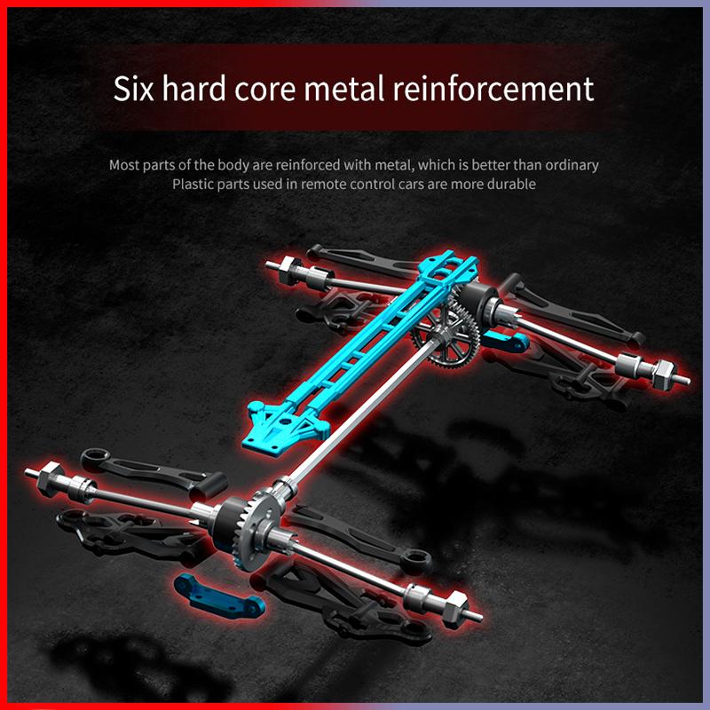 New Rc Car Off Road 4x4 High Speed 75KM/H Remote Control Car with LED Headlight Brushless 4WD 1/16 Monster Truck Toys for Boys Gift