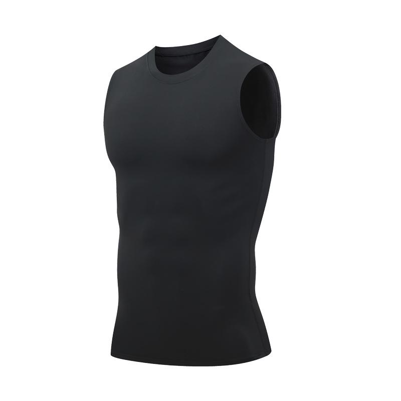 Men's Quick-Dry Ice Silk Sleeveless Sports Tank - Breathable Body Shaper for Gym, Basketball, and Running