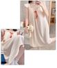 Women's Summer Sweet Princess Cloud Cotton Camisole Pajamas with Built-in Bra, Plus Size Long Nightgown for Homewear
