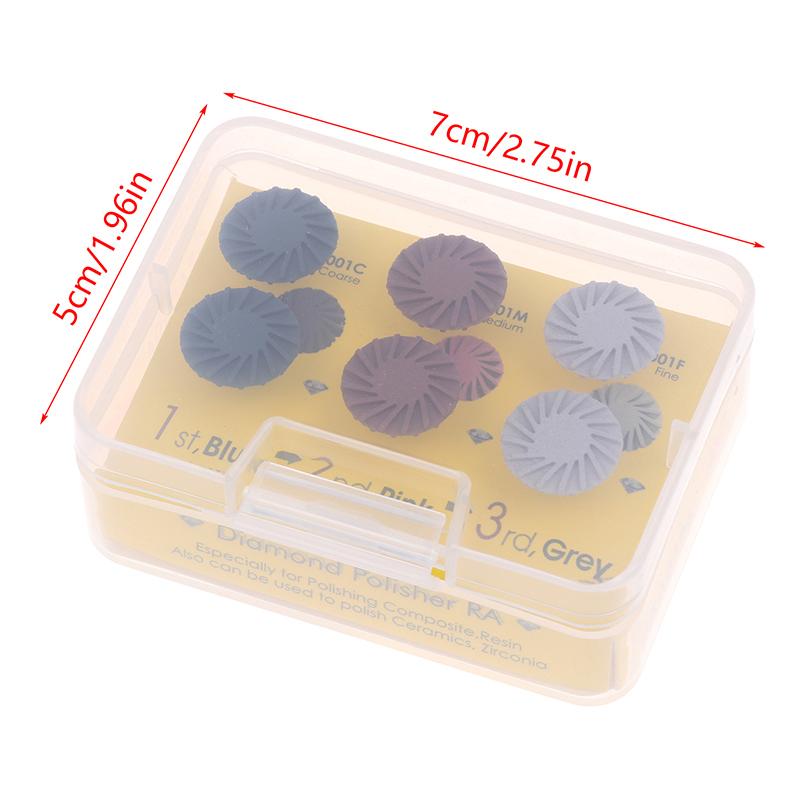 1/6Pcs Dental Rubber Polisher Composite Resin Bending Machine Polishing Head Spiral Flex Brush Burs Dentistry Polishing Tools