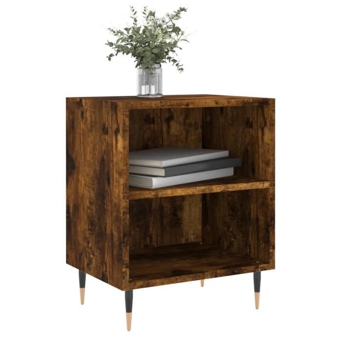 VidaXL Bedside Tables 2 Pcs Smoked Oak 40x30x50 Cm Engineered Wood 826775
