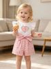 Little Girls Summer Dress, White Sleeveless Casual Toddler Kid Easter Dresses 2-8 Years, Soft Polyester Blend Kids Clothes