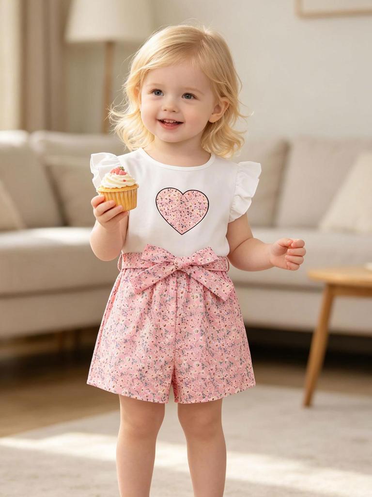 Little Girls Summer Dress, White Sleeveless Casual Toddler Kid Easter Dresses 2-8 Years, Soft Polyester Blend Kids Clothes