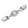 New Pearl Rhinestone Brooch for Women Sweater Clips Vintage Cardigan Shawl Clasp Waist Fixing Button Badge Jewelry Accessory
