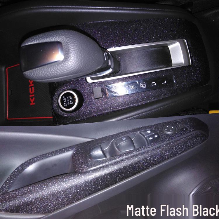 Nissan Kicks Carbon Fiber Interior Stickers: Center Console & Gear Protection Film