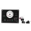 Multifunction Tachometer Panel 3000RPM Oil Pressure Water Temperature Alarm Engine Gauge Panel 12V