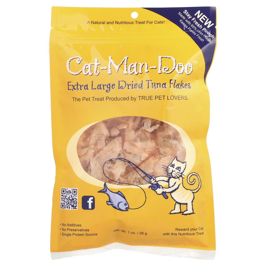 Cat-Man-Doo, Extra Large Dried Tuna Flakes, for Cats, 1 oz (28 g)