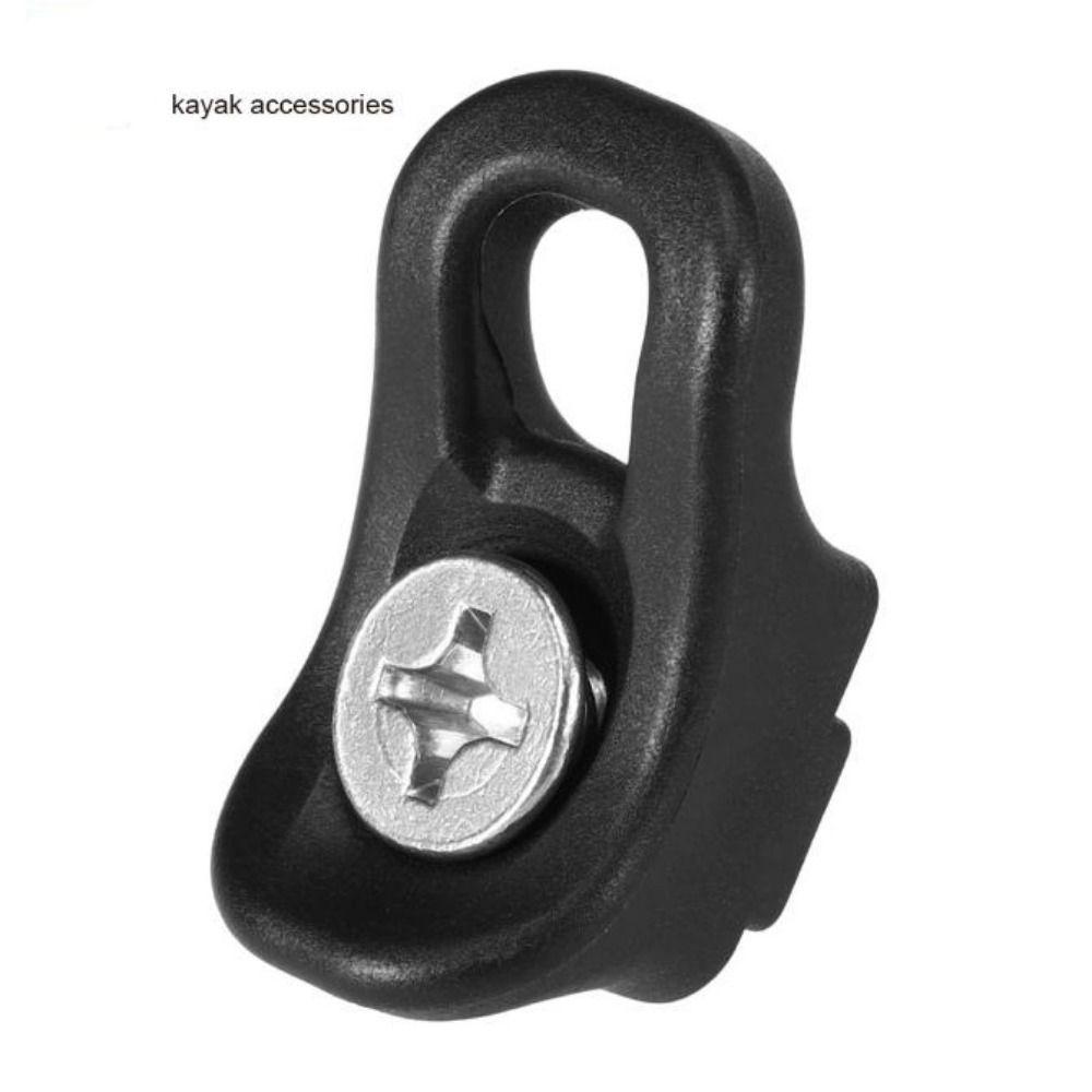 10Pack Nylon Kayak Eyelet Tie Down Loop Black Rigging Outfitting Pad Eye Kayak Rigging Eyes