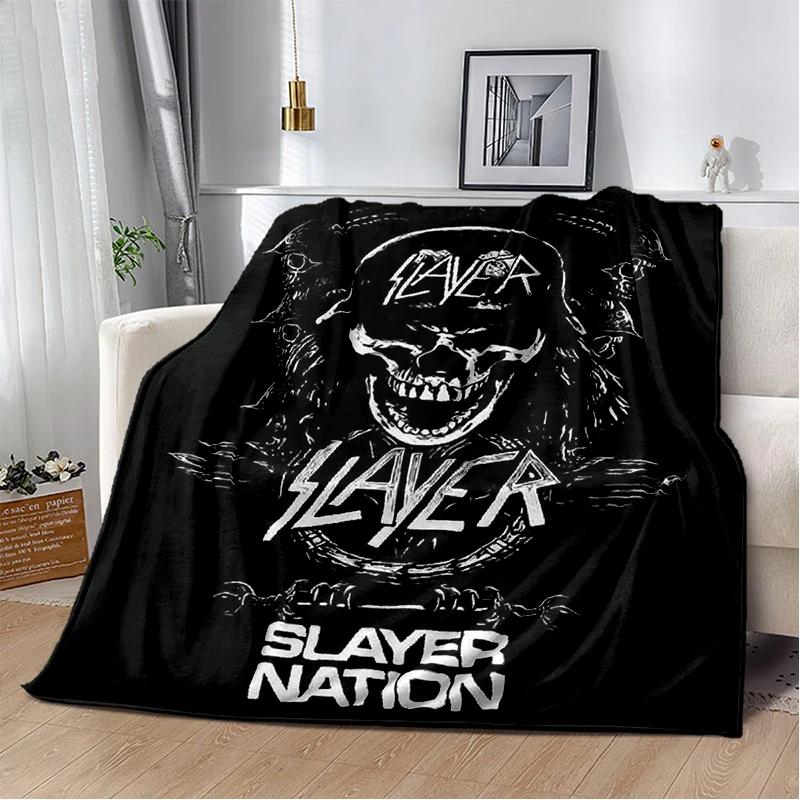 29 Style Slayer Heavy Metal Rcck Band Sign Blanket,Soft Throw Blanket for Home Bedroom Bed Sofa Travel Cover Kid Gift