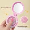 Candy Color Portable Hairdressing Comb with Mirror – Cushion, Airbag, and Massage Features
