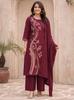 Set Designer Kurta Pant Dupatta per Feste Donna Bollywood Top Tunica Kurti Salwar Suit