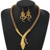 Vintage Snake Pendant Necklace Zinc Alloy Chain Statement Jewelry Women Boho Chic Layering Accessory