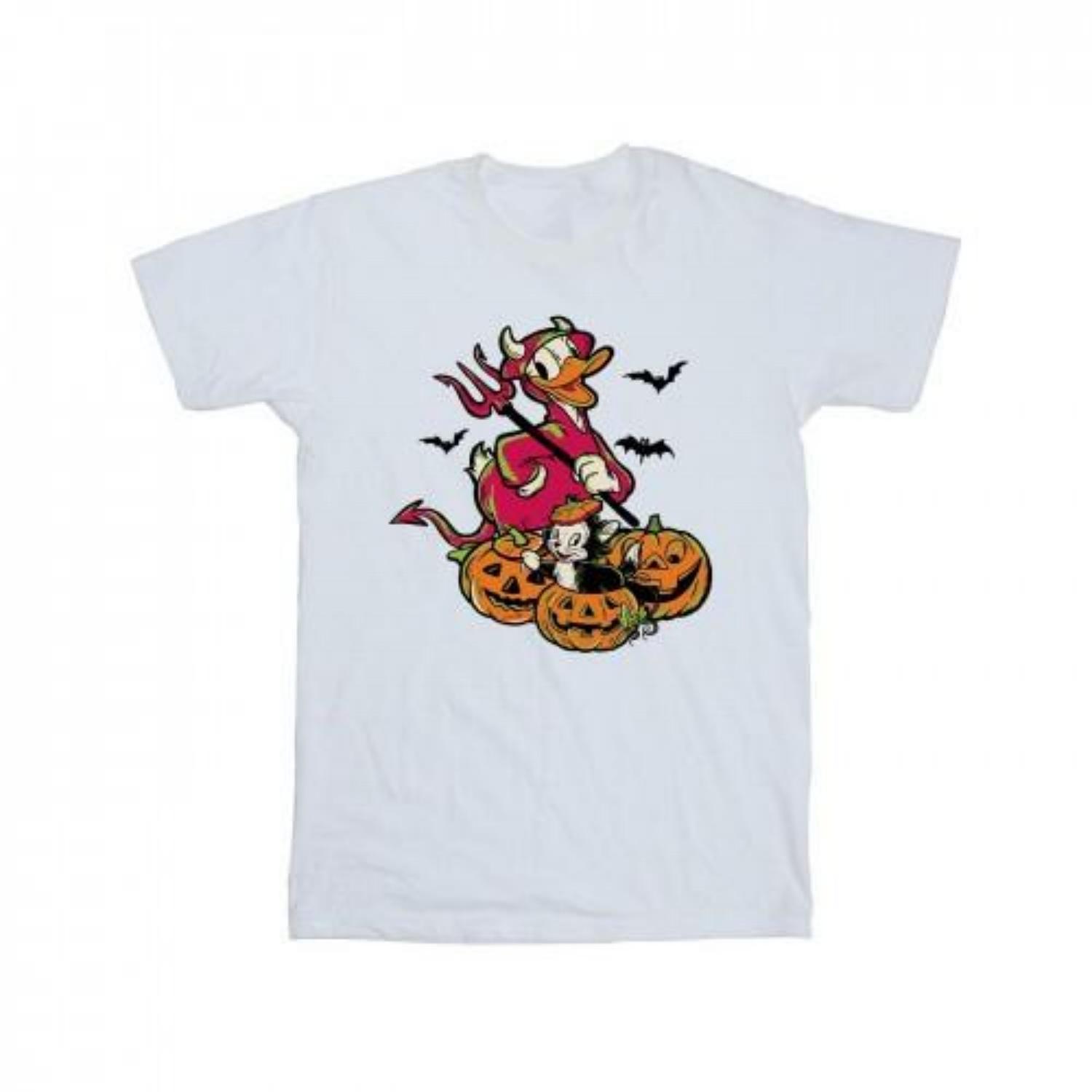 Disney Mens Donald Duck Devil Cotton T-Shirt XXXXL