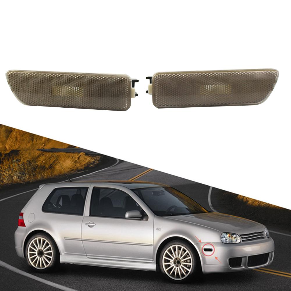 1 Pair Car Front Bumper Side Marker Lights Turn Signal Lamp Indicators For VW Golf 4 Jetta MK4 1999-2005 Blinker Lens