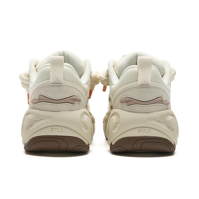 FILA BROOK 2 Abrasion Resistant Lightweight Height Increasing Low top Skateboard Shoes Women's Antique White F12W541201FAA