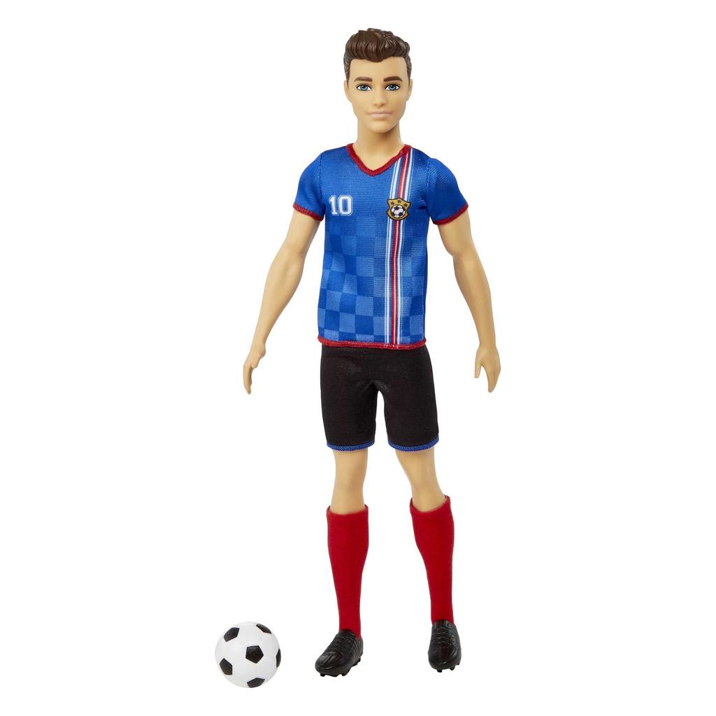 Barbie Soccer Doll Ken Colorful (Cropped Hair, #10 Uniform)