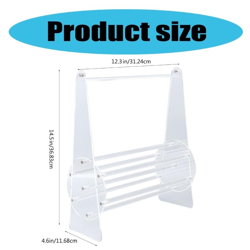 Sturdy Acrylics Headband Display Stand Organizers for Women Detachable Clear Designs Hair Accessory Storage Rack