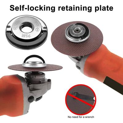 Angle Grinding Tool Flange Locking Nut Threaded Angle Grinder Flange Nut Quick Change Portable Locking Plate Chuck Nut Replacement