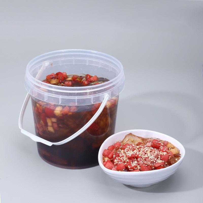 Găleată goală din plastic fără BPA de 150ML-1500ML cu capac Borcane PP etanșe Recipient transparent pentru depozitarea alimentelor vrac