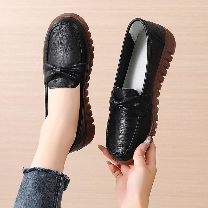 Nuoke Chaussures D'été Décontractées à Bout Rond Pour Femmes