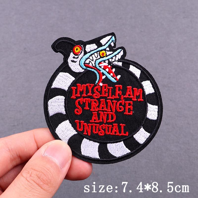 Hip Hop Punk Embroidery Patches For Clothing Thermoadhesive Patch Iron On Patches On Clothes Tarot Cards Skull Patch For Clothes