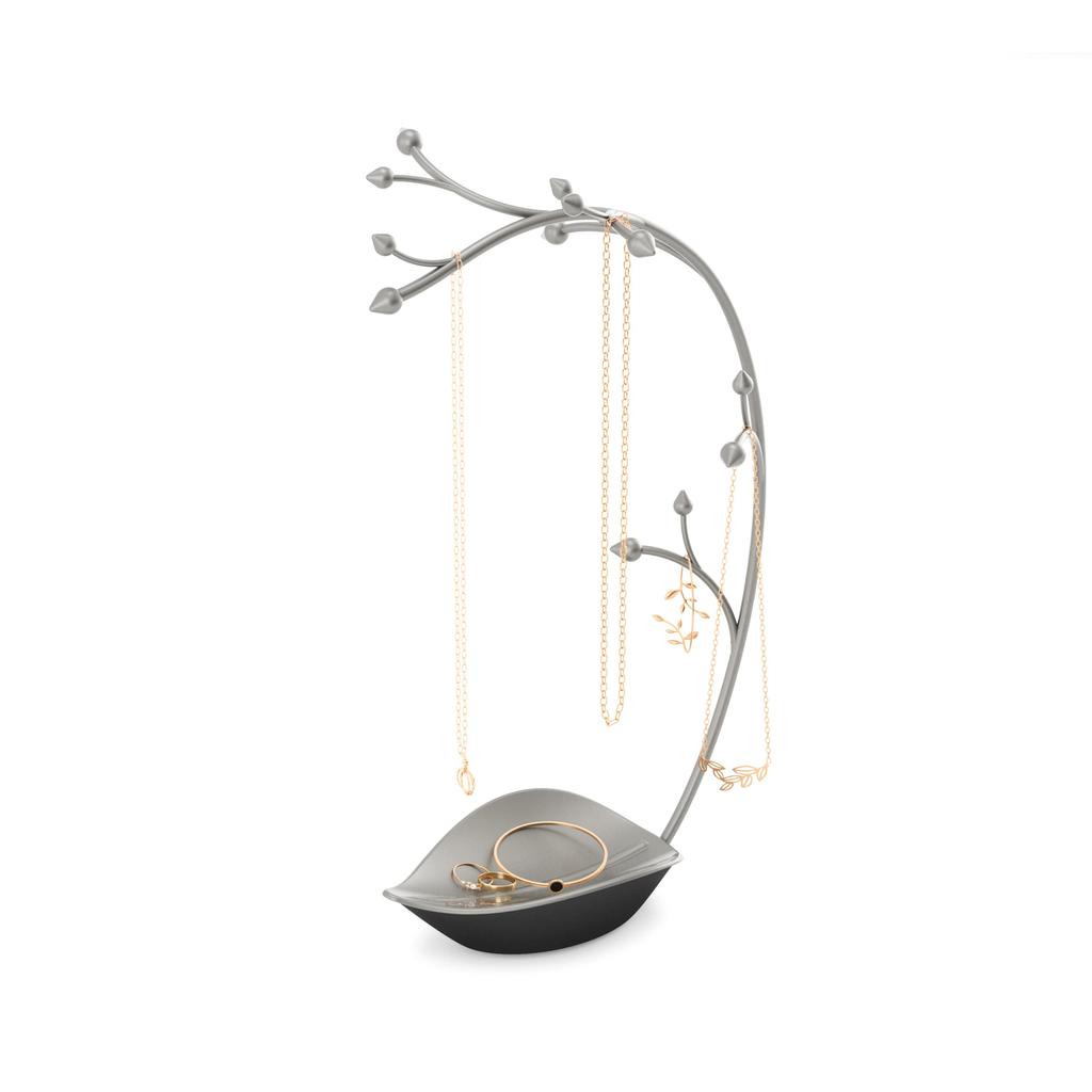 Umbra ORCHID Jewelry Tree, Gunmetal, Jewelry Storage, Stand, and Trinket Box