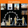Londoner Skyline-Architektur-Bauset mit detailliertem Tower Bridge-Modell und Sammelbroschüre