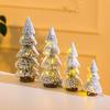 Tower Shaped Flocked Cedar Tree Stable Mini Christmas Tree Mini Snow Pine Tree  Hotel